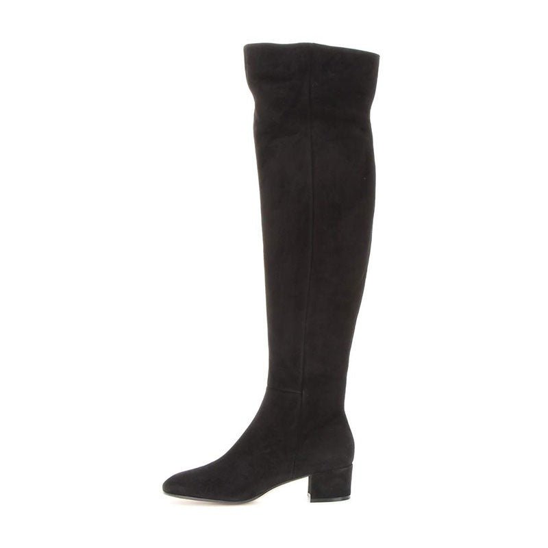 Cow Suede Over the Knee Boots - Kelly Obi New York