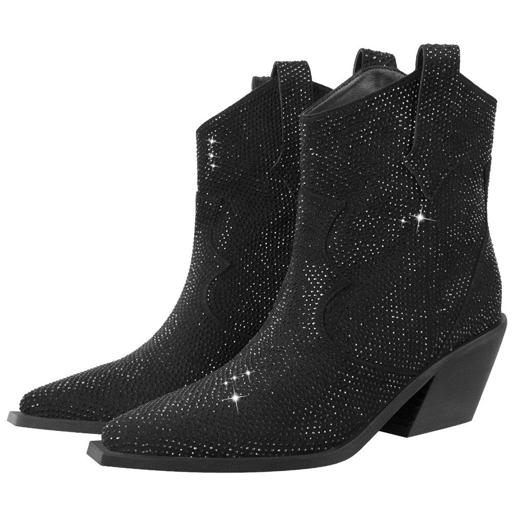 Cowgirl Rhinestone Boots - Kelly Obi New York