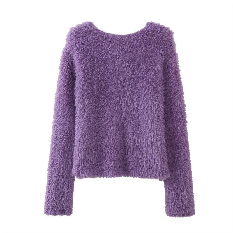 Cozy Mohair Knit Sweater - Kelly Obi New York