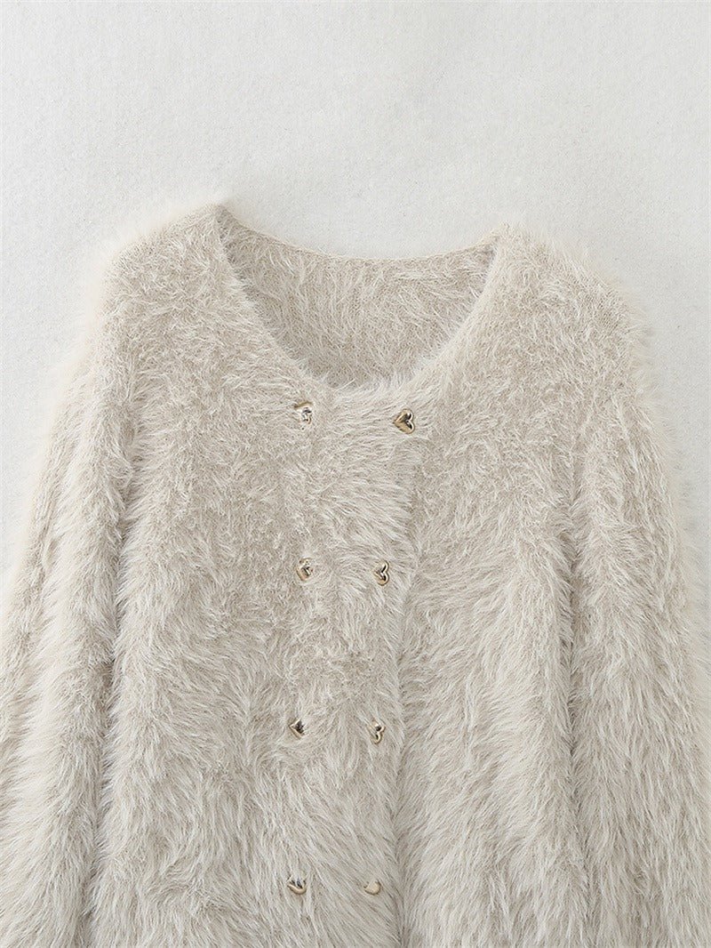 Cozy Mohair Knit Sweater - Kelly Obi New York