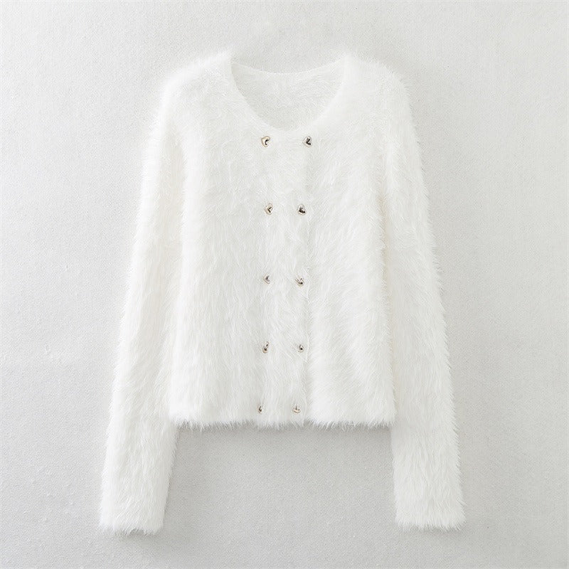 Cozy Mohair Knit Sweater - Kelly Obi New York