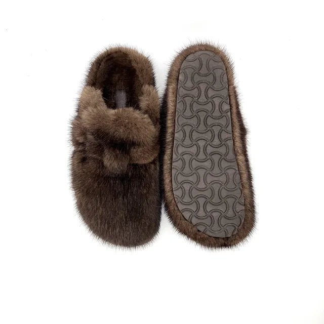 Cozy Winter Fur Slippers - Kelly Obi New York