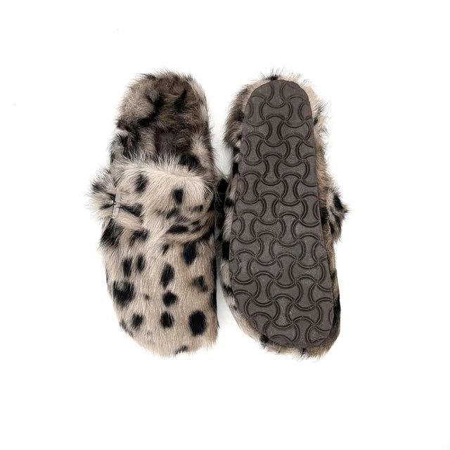 Cozy Winter Fur Slippers - Kelly Obi New York