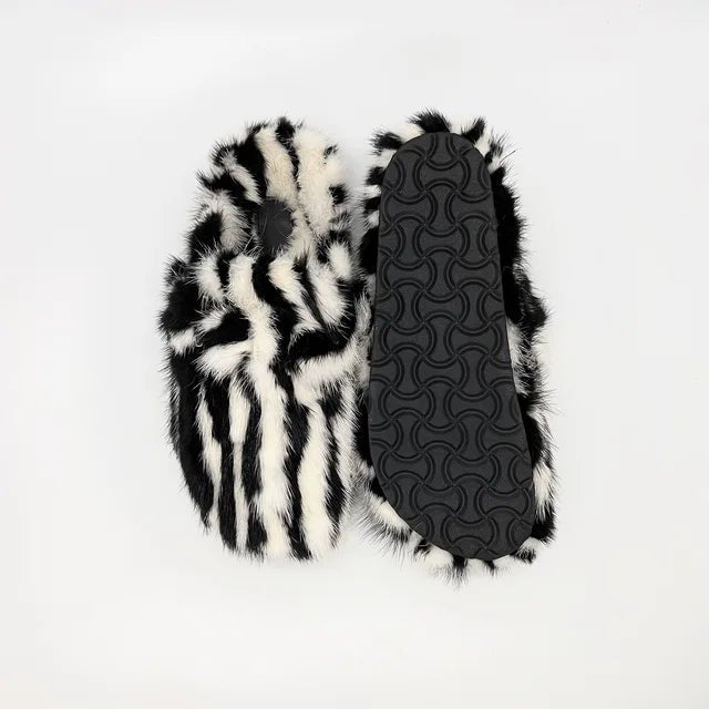 Cozy Winter Fur Slippers - Kelly Obi New York