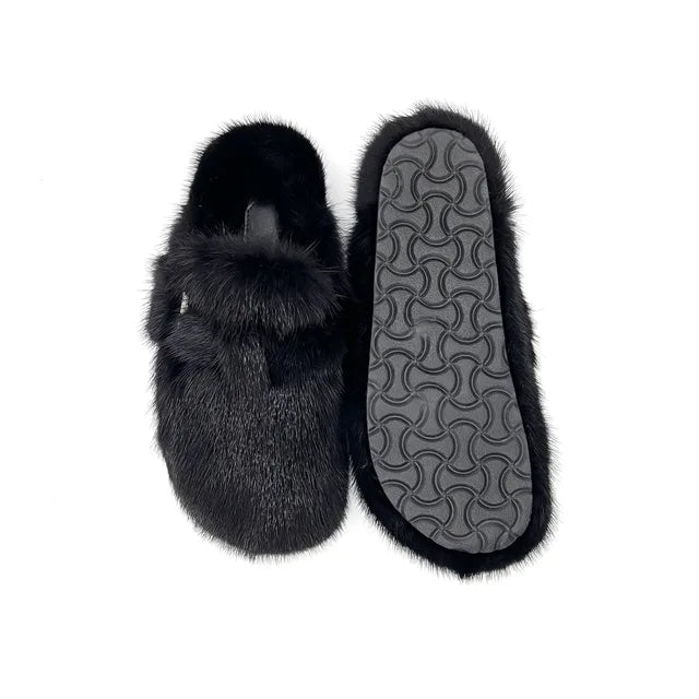 Cozy Winter Fur Slippers - Kelly Obi New York