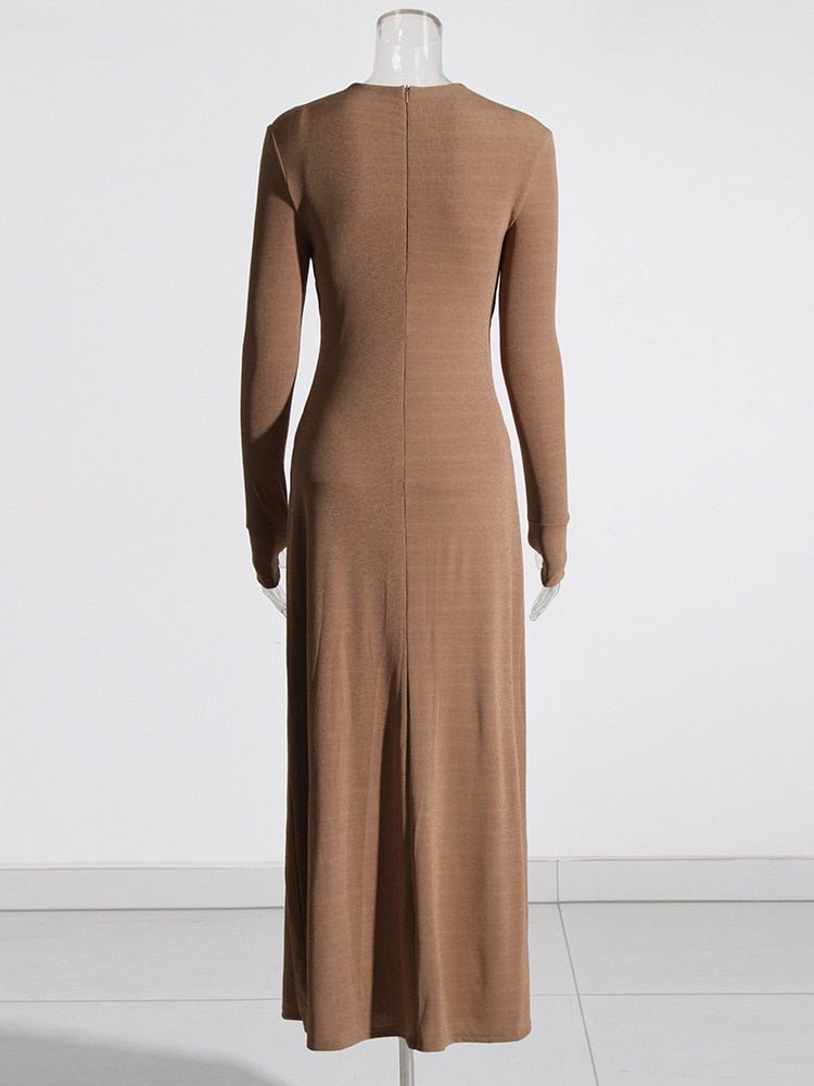 Crosses Knit Maxi Dress - Kelly Obi New York