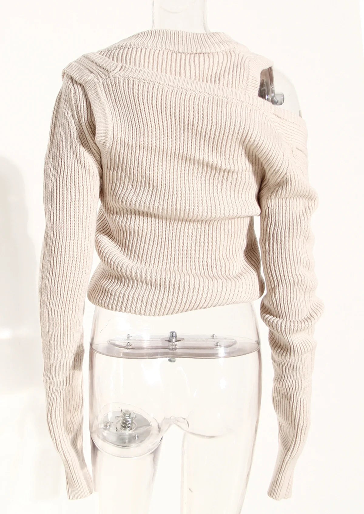 Deconstructed Layered Knit Sweater - Kelly Obi New York