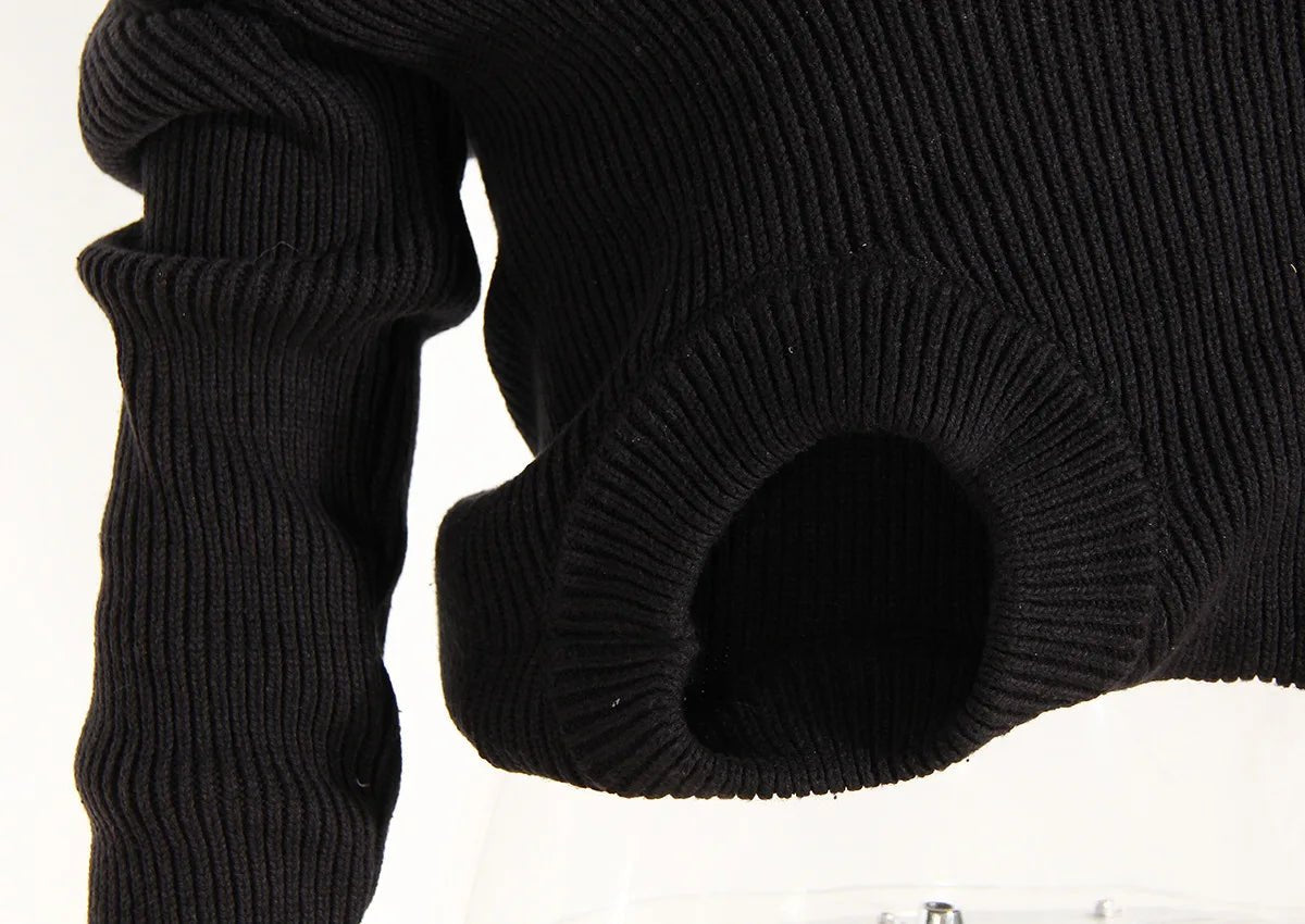 Deconstructed Layered Knit Sweater - Kelly Obi New York