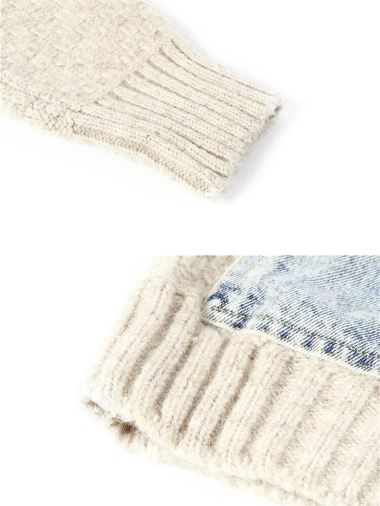 Denim Knit Sweater - Kelly Obi New York