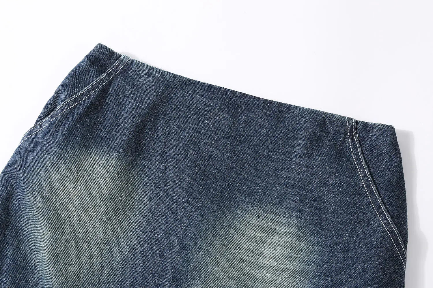 Denim Wool Patchwork Jacket+Skirt Set - Kelly Obi New York