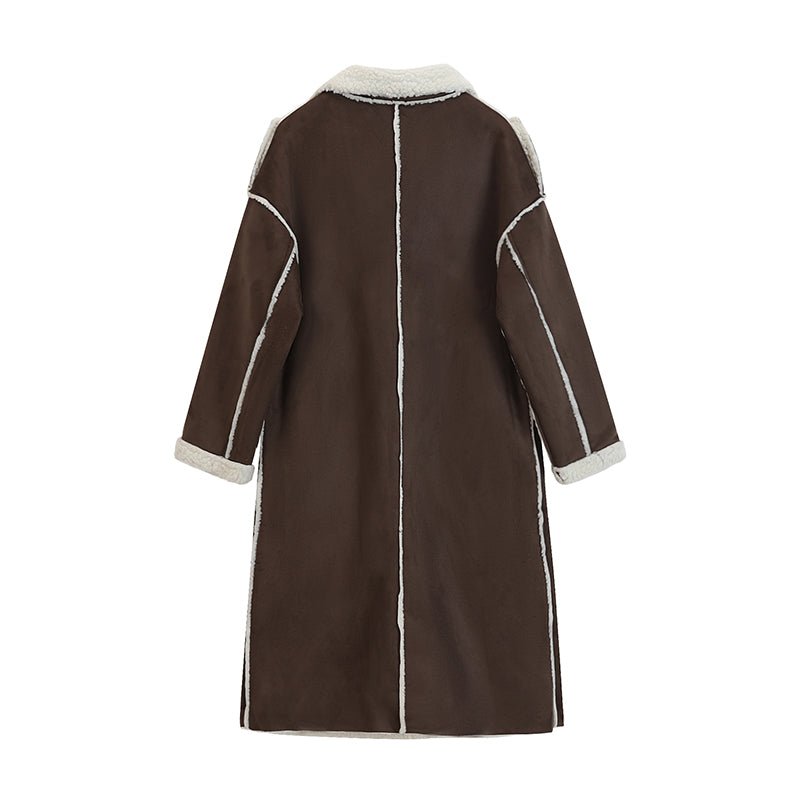 Double Breasted Faux Fur Coat - Kelly Obi New York