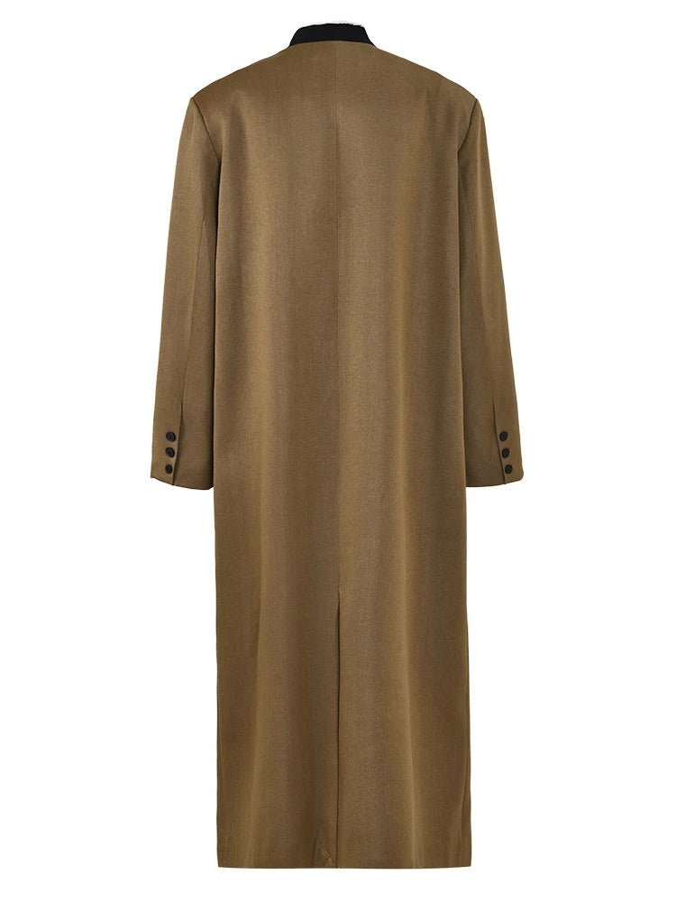 Double Button Long Coat - Kelly Obi New York