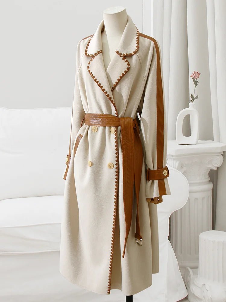 Double Sided Belted Trench Coat - Kelly Obi New York