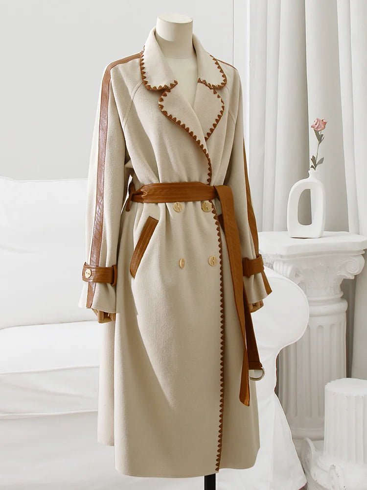 Double Sided Belted Trench Coat - Kelly Obi New York