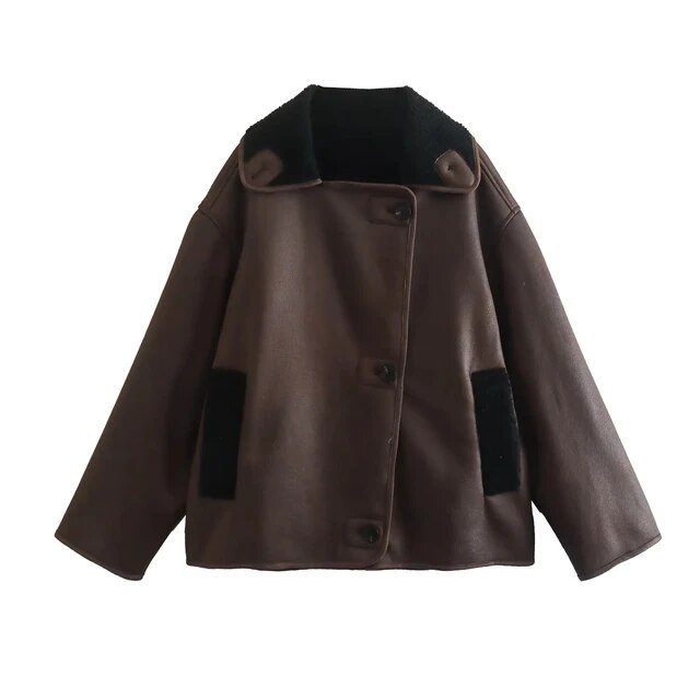 Double Sided Faux Leather Jacket - Kelly Obi New York