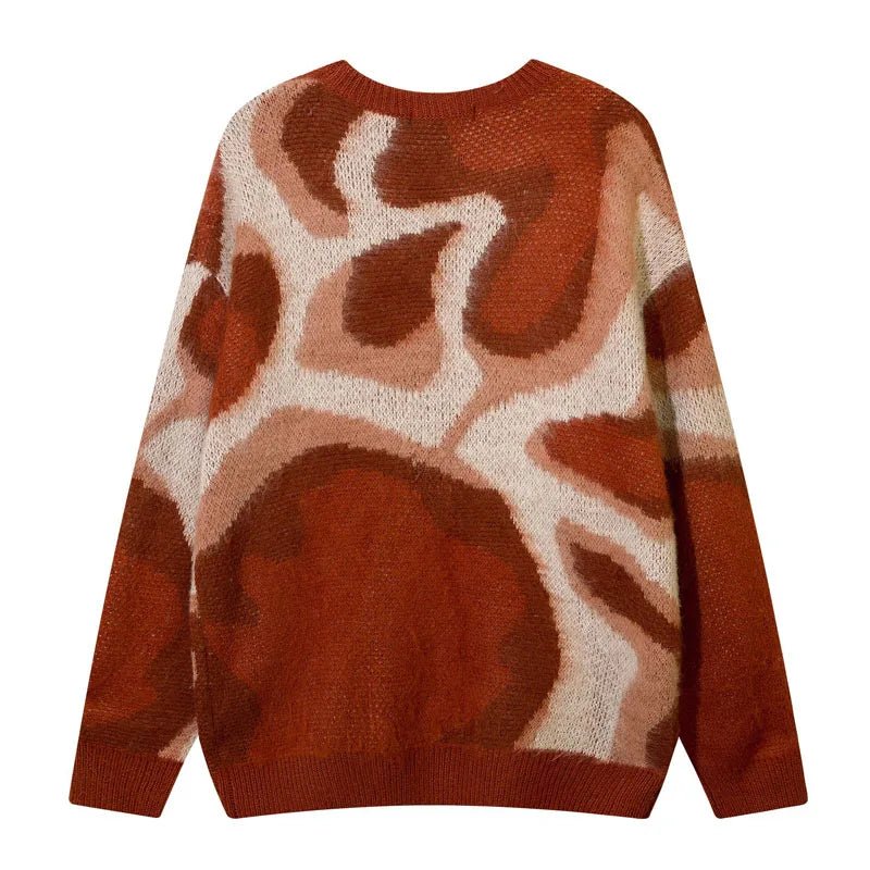 Drip Art Loose Knitted Sweater - Kelly Obi New York