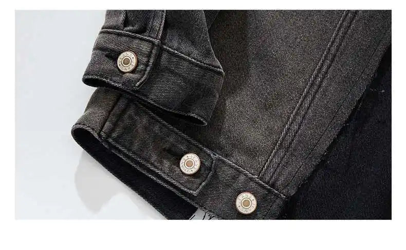 Dual Tone Spliced Denim Jacket - Kelly Obi New York