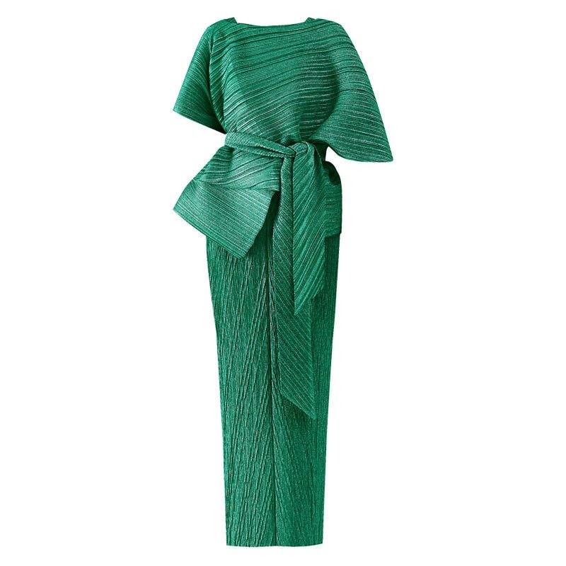 Eleganza Maxi Pleated Set - Kelly Obi New York