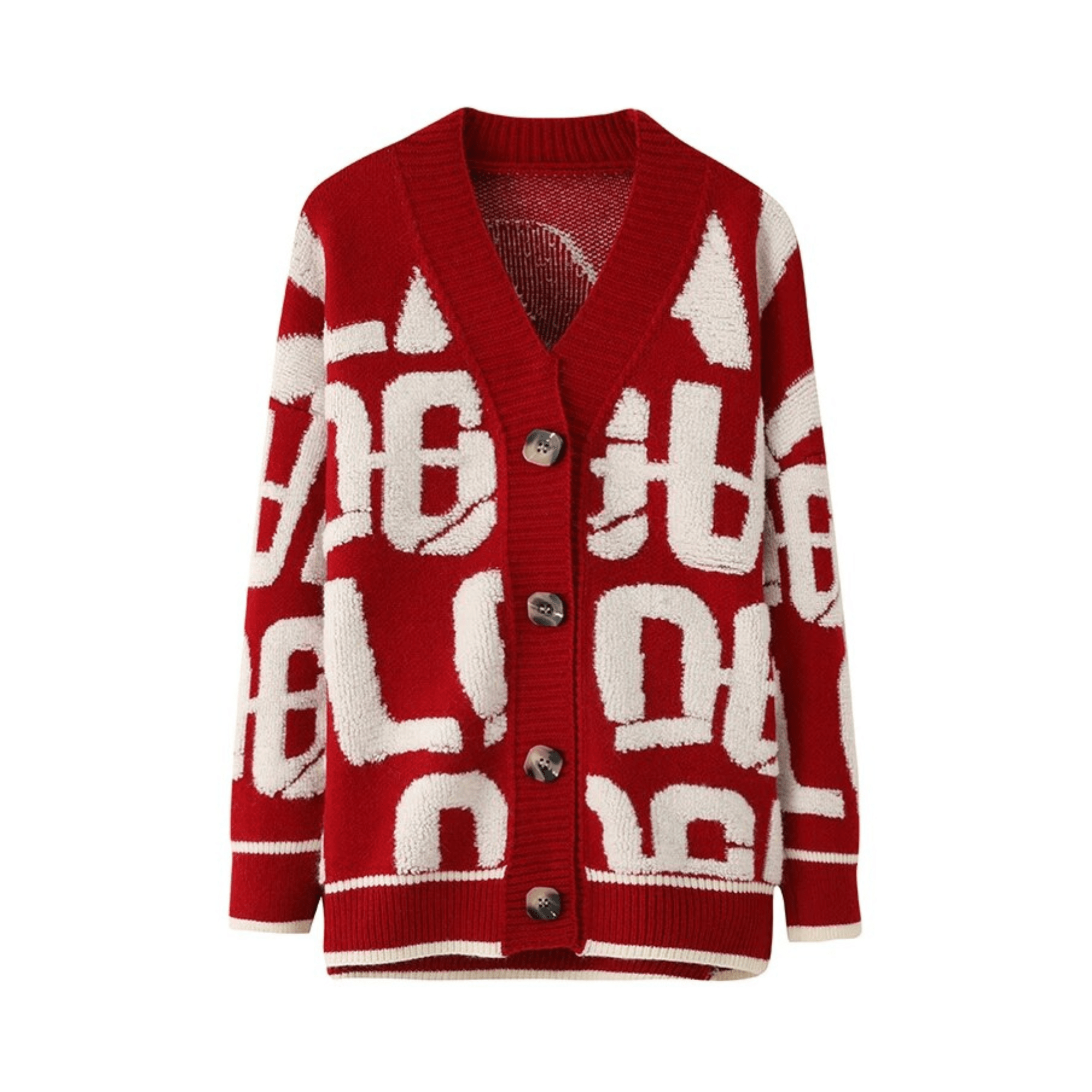 Embroidered Letters Knit Sweater - Kelly Obi New York