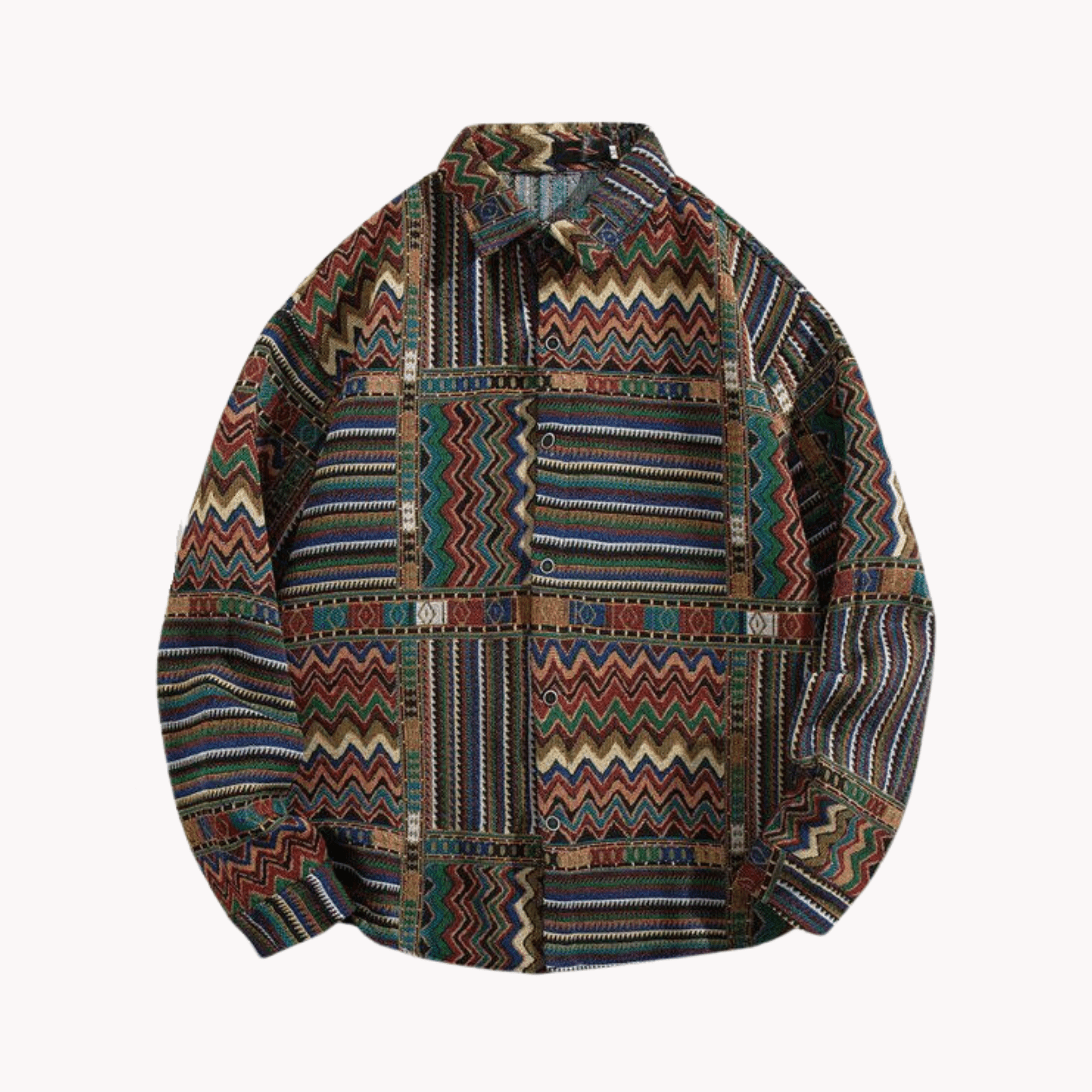 Ethnic Print Casual Shirt - Kelly Obi New York