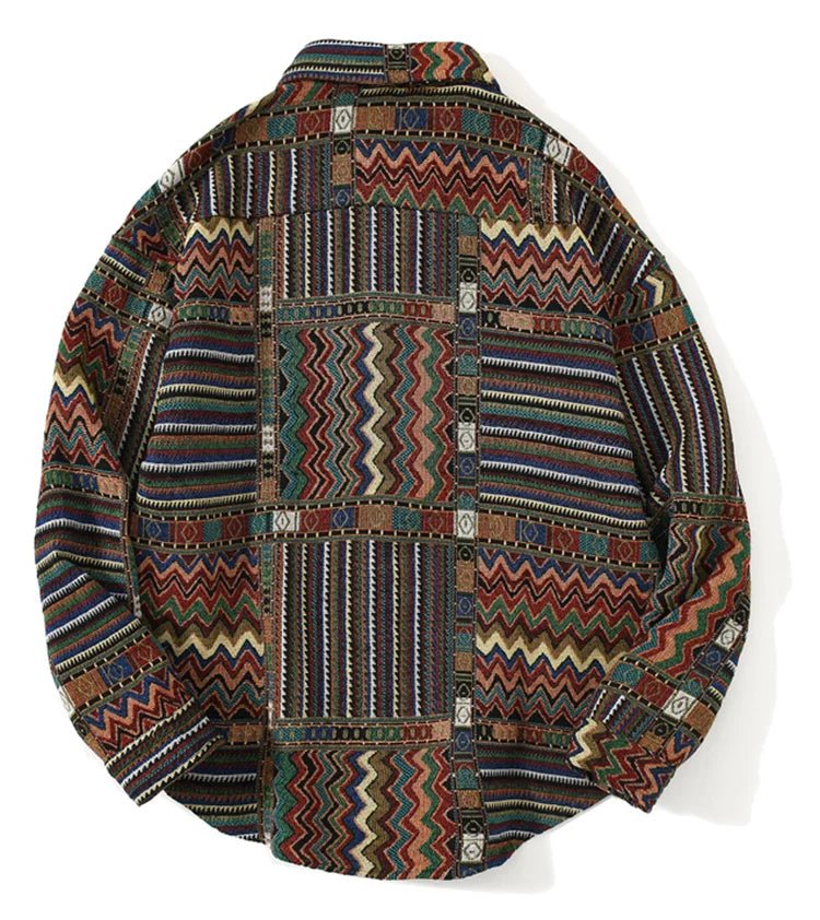 Ethnic Print Casual Shirt - Kelly Obi New York