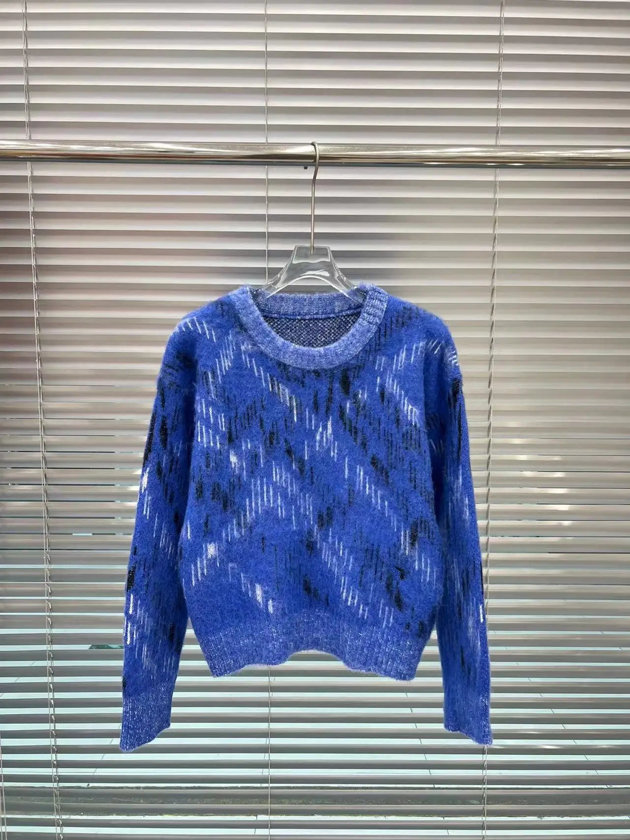 Faint Plaid Knit Sweater - Kelly Obi New York