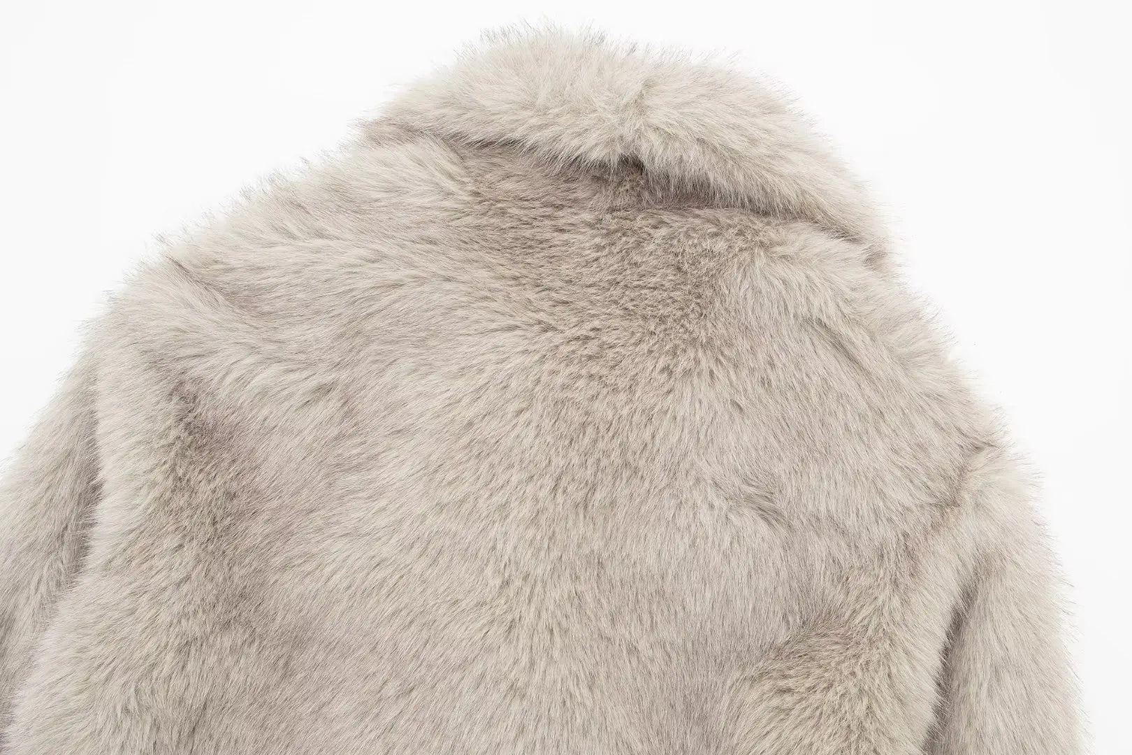 Faux Fur Hidden Buttons Jacket - Kelly Obi New York