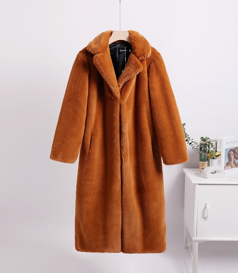 Faux Fur Loose Women's Coat - Kelly Obi New York