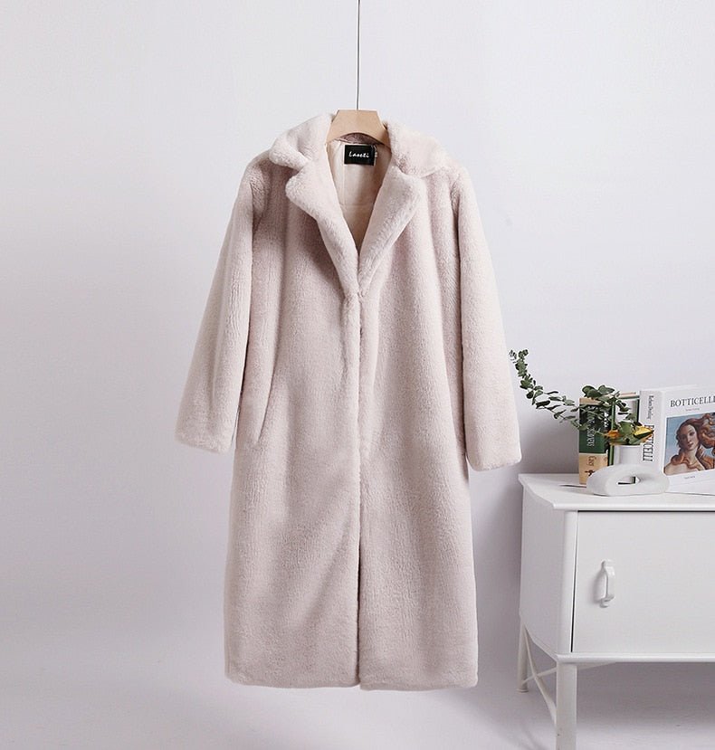 Faux Fur Loose Women's Coat - Kelly Obi New York