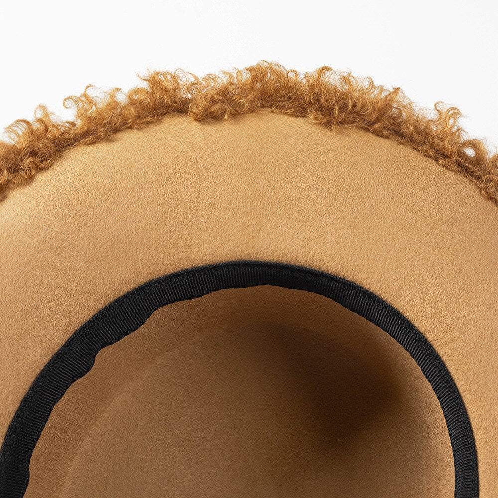 Faux Fur Rim Wool Hat - Kelly Obi New York