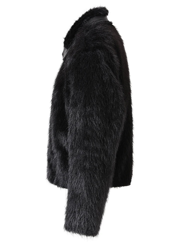 Faux Fur Zip-Up Jacket - Kelly Obi New York