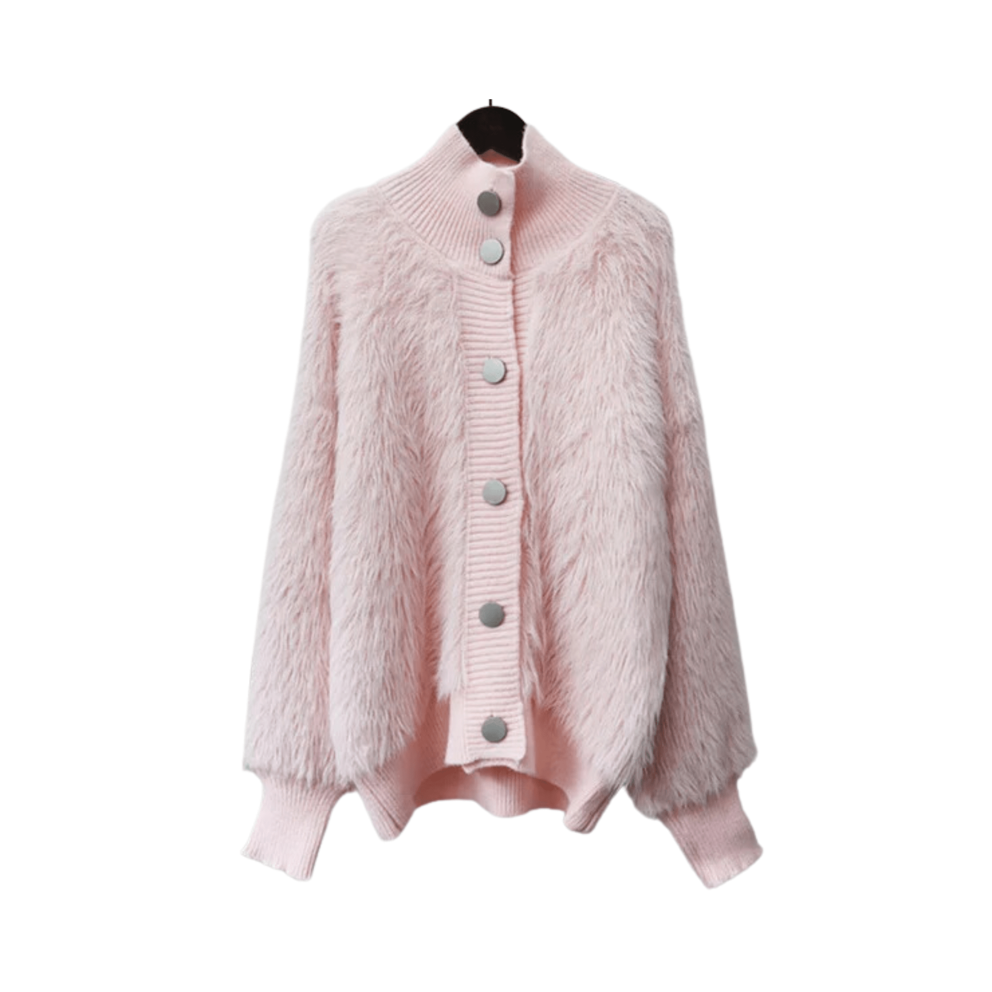 Faux Mink Loose Knit Cardigan - Kelly Obi New York