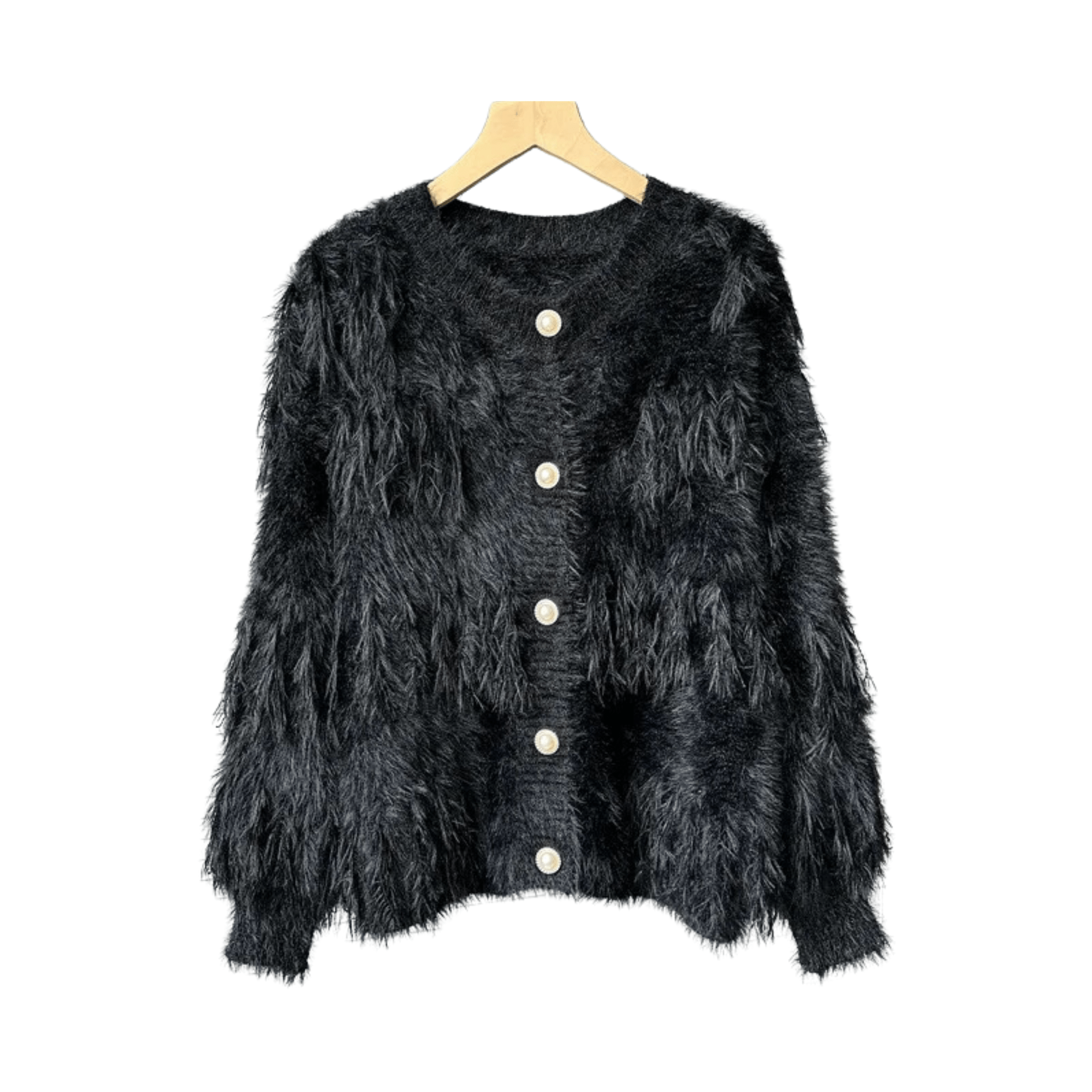 Faux Mink Velvet Knit Jacket - Kelly Obi New York