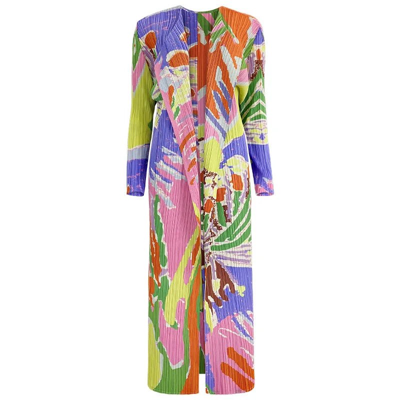 Floral Pleated Jacket - Kelly Obi New York