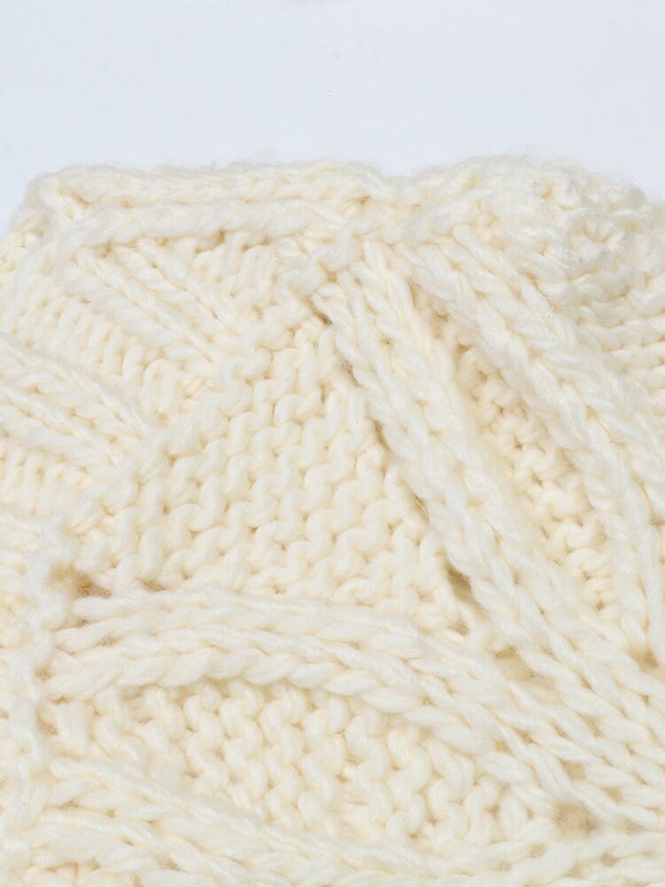 Flower Knit Puff Sleeve Sweater - Kelly Obi New York