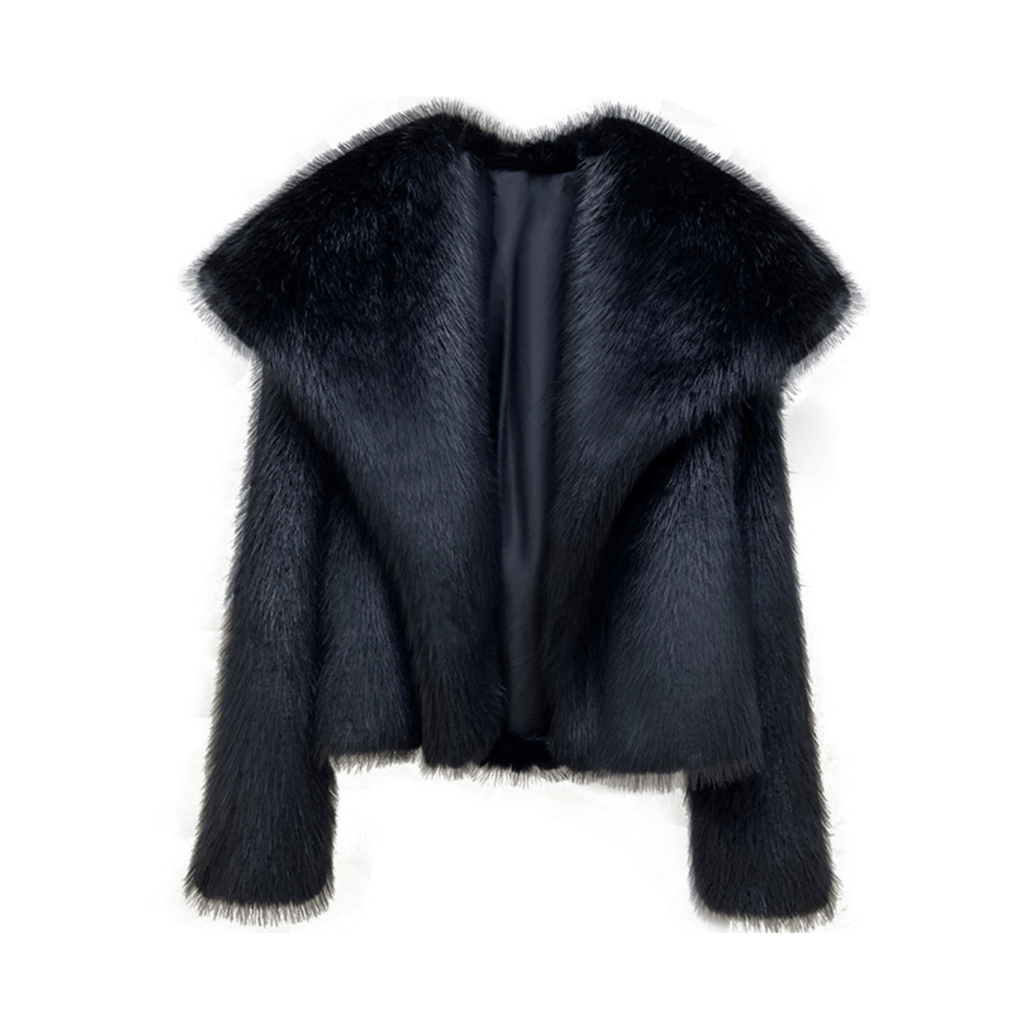 Fluffy Faux Fox Short Overcoat - Kelly Obi New York