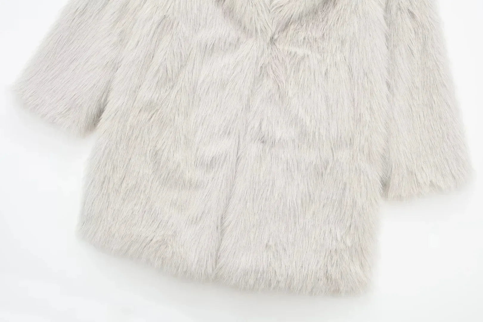 Fluffy Faux Fur Long Coat - Kelly Obi New York