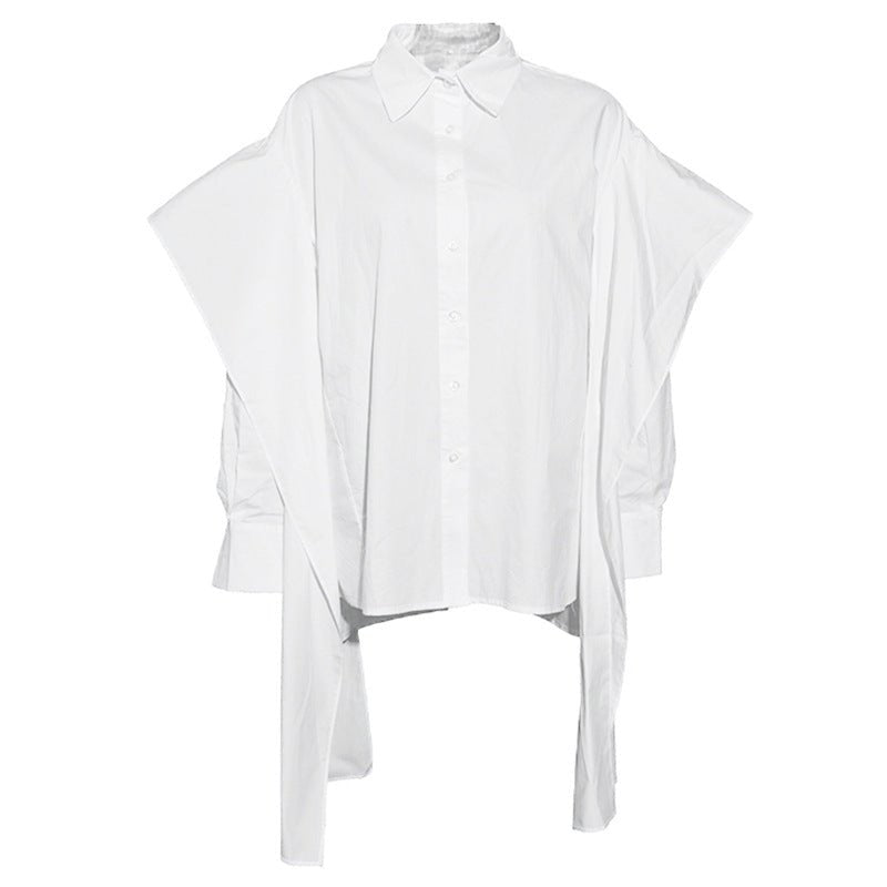 Fly Sleeve Flare Loose Shirt - Kelly Obi New York