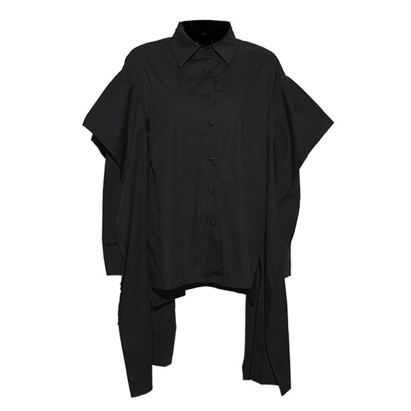 Fly Sleeve Flare Loose Shirt - Kelly Obi New York