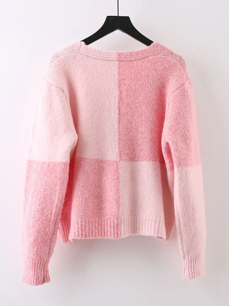 Four Blocks Knit Loose Sweater - Kelly Obi New York