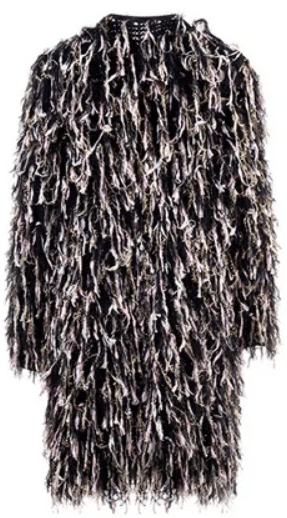 Fringe Knitted Mohair Coat - Kelly Obi New York