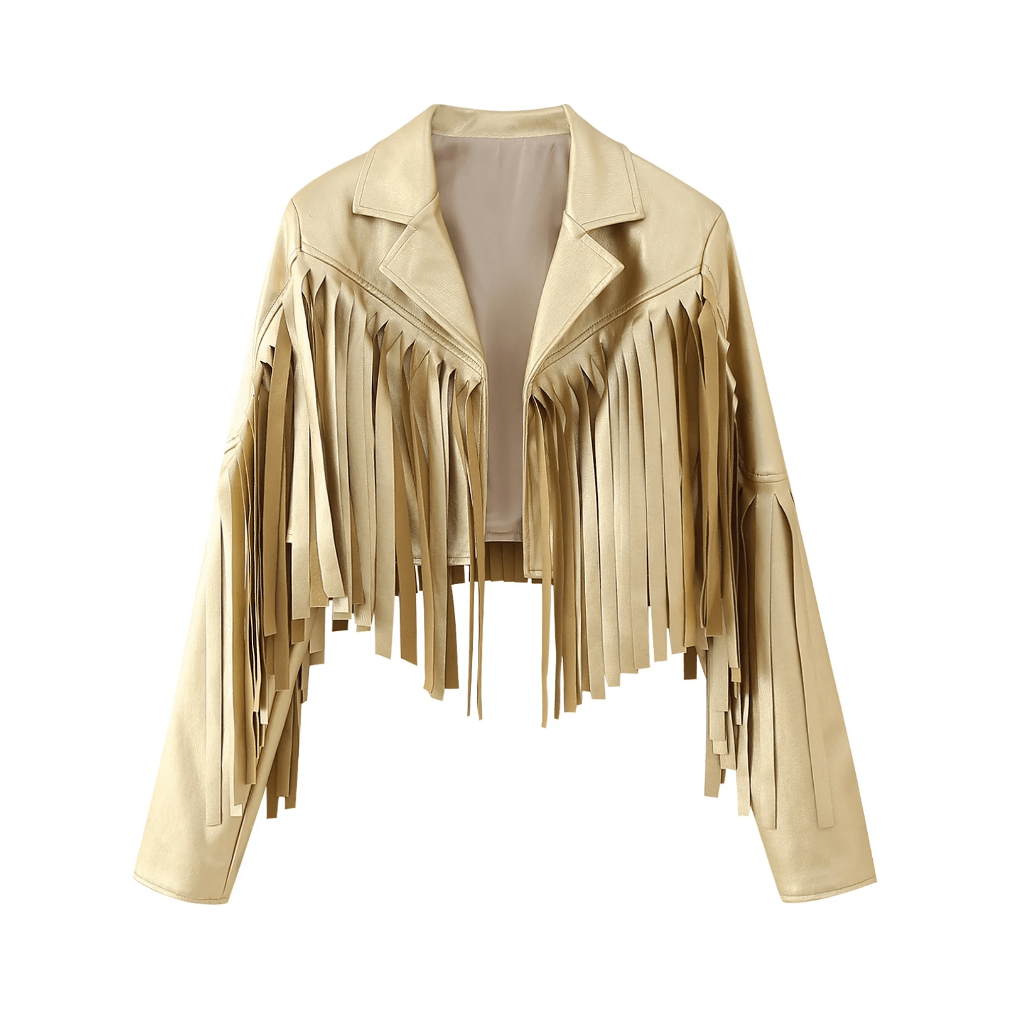 Fringed Loose Fit Short Jacket - Kelly Obi New York