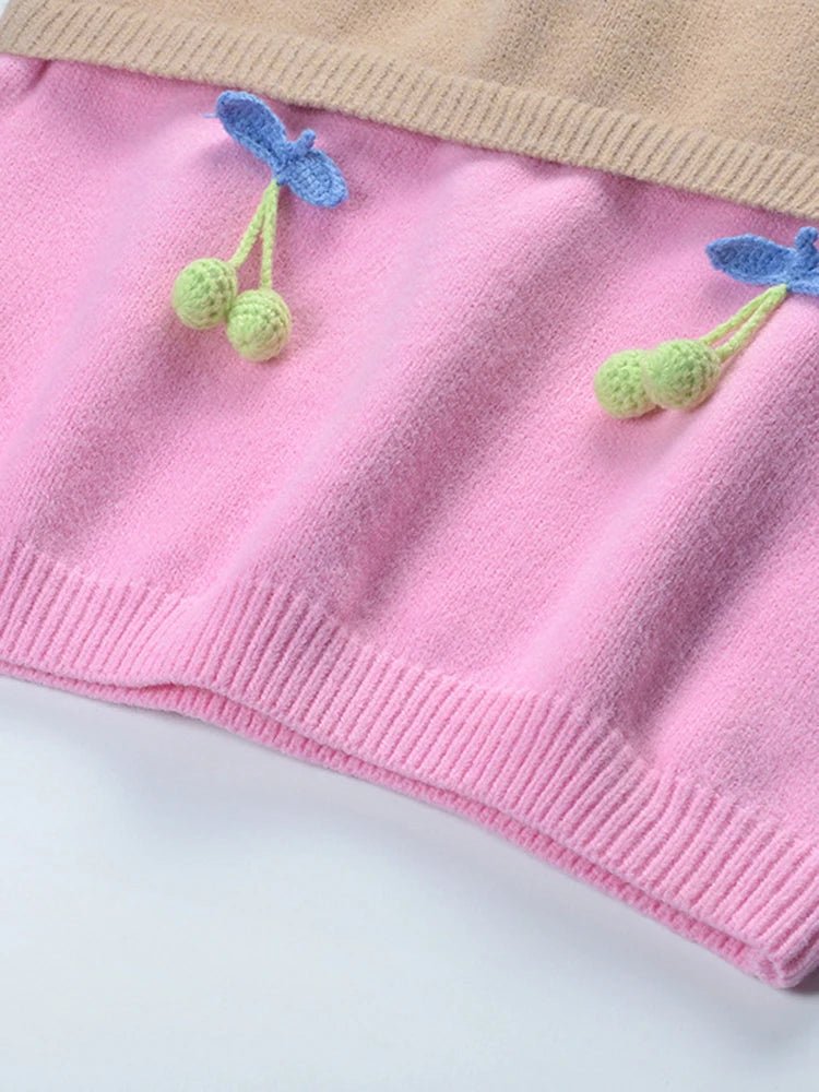 Fruity Tricolor Knit Sweater - Kelly Obi New York