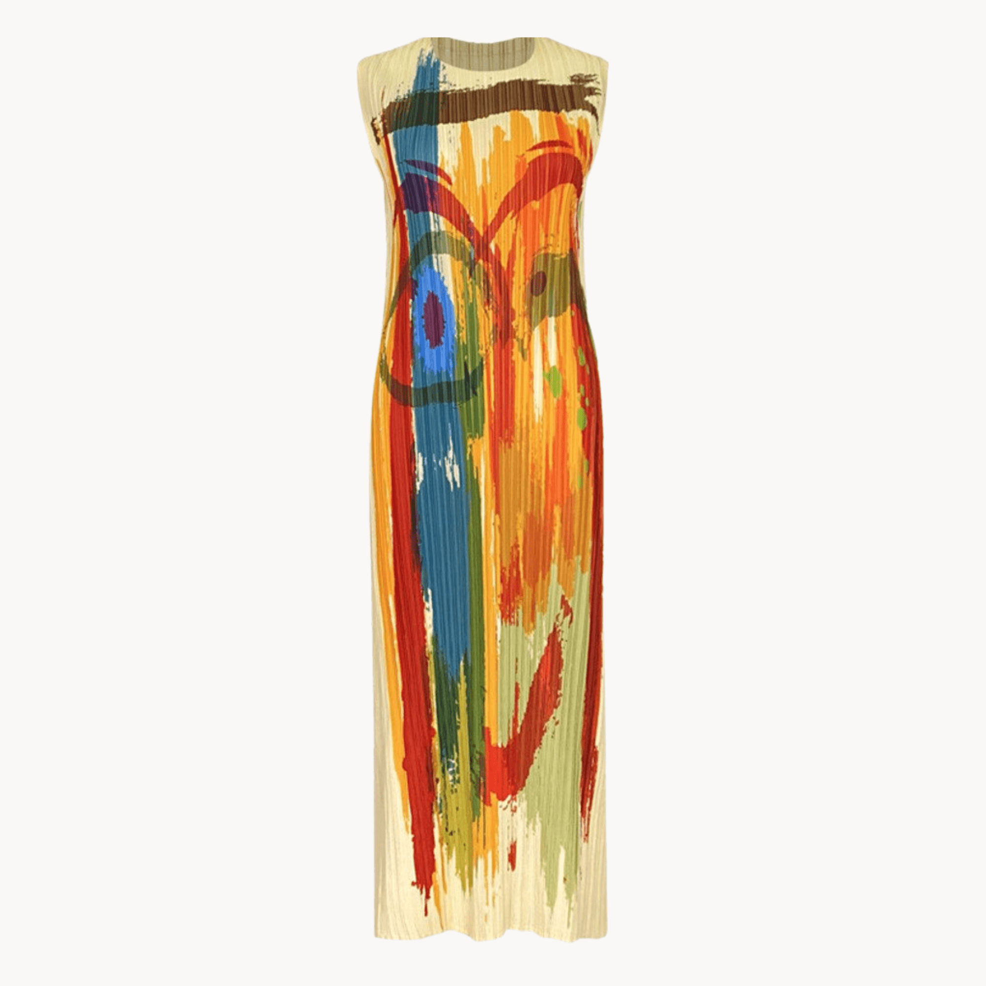 Funny Face Abstract Dress - Kelly Obi New York