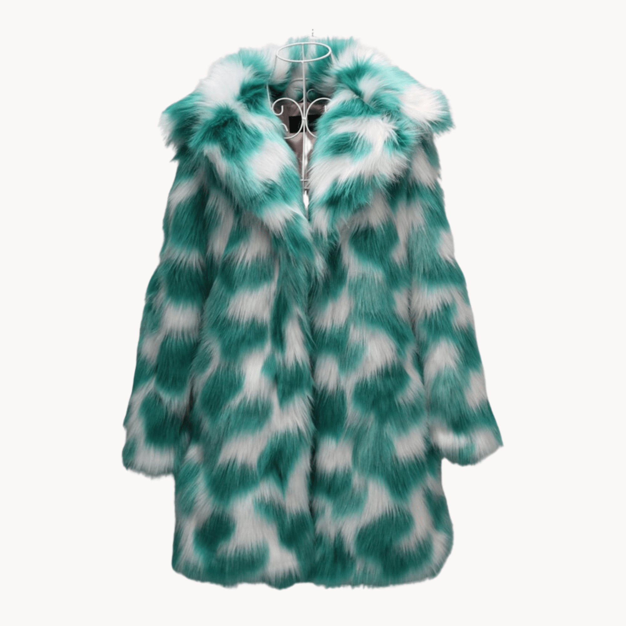 Fuzzy Open-Front Plus Size Coat - Kelly Obi New York