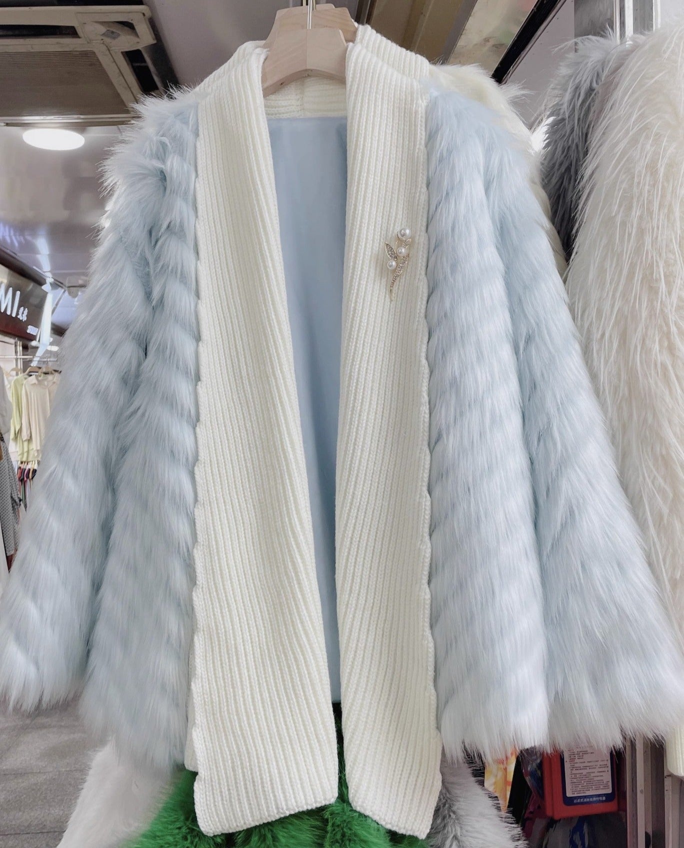 Fuzzy Warm Faux Fur Overcoat - Kelly Obi New York