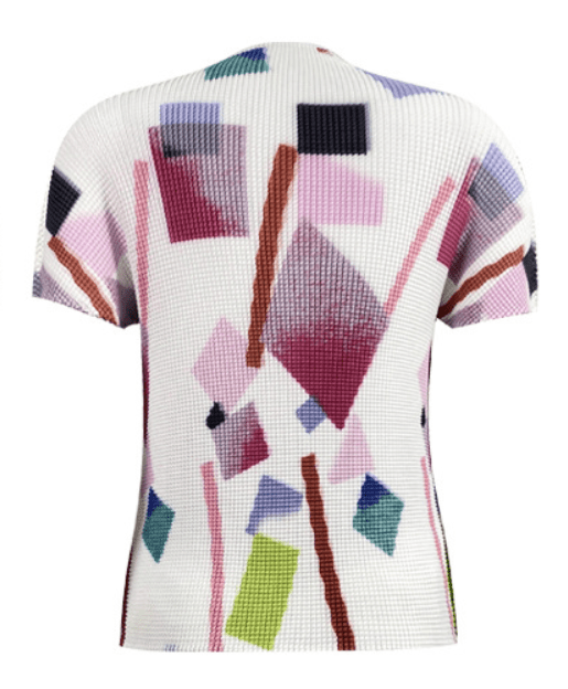 Geometric Shapes Pleated Top - Kelly Obi New York