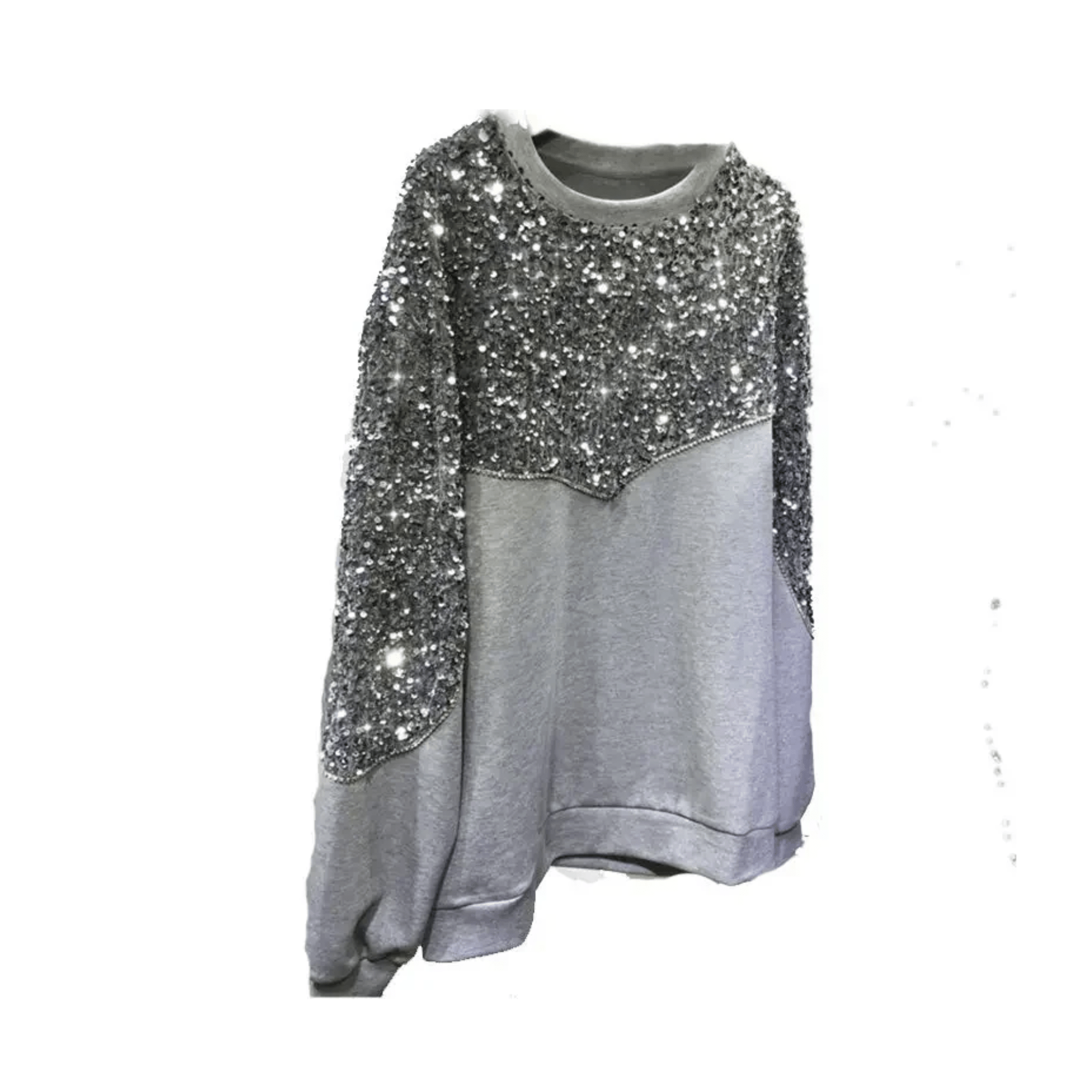 Glam Beaded Sequins Sweatshirt - Kelly Obi New York