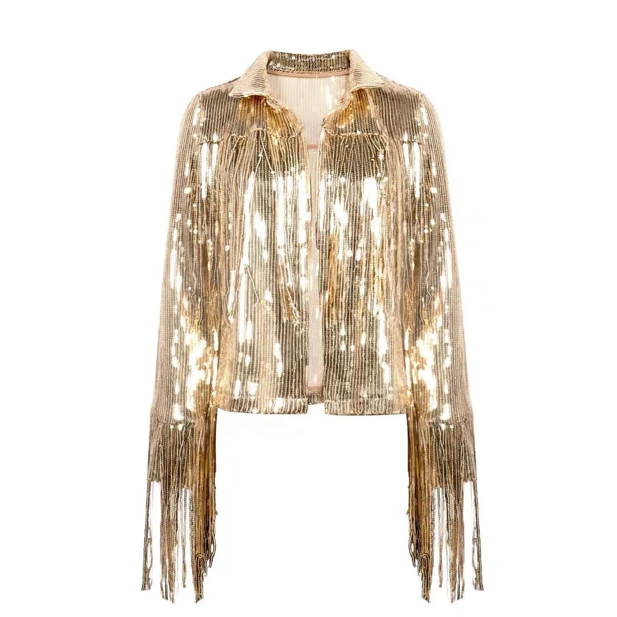 Glittering Tassel Top and Sequined Shorts - Kelly Obi New York