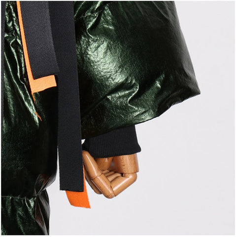 Glossy Quilted Winter Jacket - Kelly Obi New York